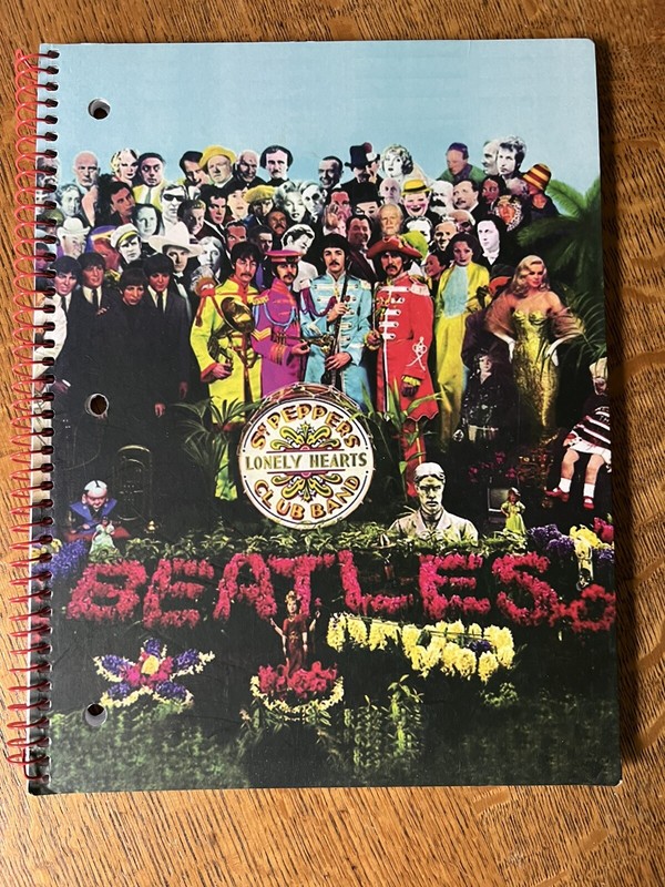 The Beatles Sgt Pepper's Lonely Hearts Club Band spiral  notebook 8" x 10.5"