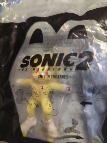 McDonald's Happy Meal Toy 2022 Sonic The Hedgehog 2 - Juguete #8 Super Sonic nuevo - Imagen 2 de 3