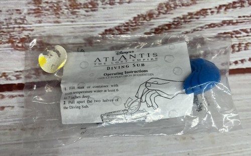 Disney Atlantis ACTION DIVING SUB The Lost Empire KELLOGGS DIVING Toy 2001 NIP - Picture 2 of 4