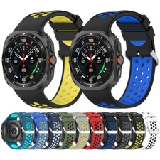 Soft Silicone Strap Bracelet Sports Band For Samsung Galaxy Watch 7 Ultra 47mm