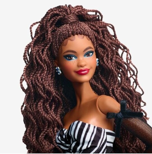 2024 Barbie Signature 65th Anniversary Sapphire Brunette HRM59 with SHIPPER! - Picture 2 of 4