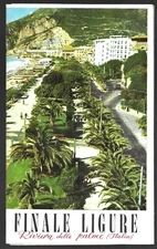 Vintage Finale Ligure Italy Travel Brochure Photo Images Illustrated Map 1960s