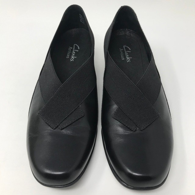 clarks black shoes size 5