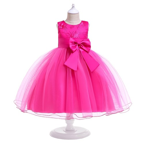Formal Bow Tutu Girl Summer Princess Dress Christmas Clothes Kids Party