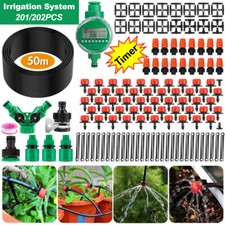 50M Hose Garden Irrigation System with Timer Plant Watering DIY Micro Drip Kits