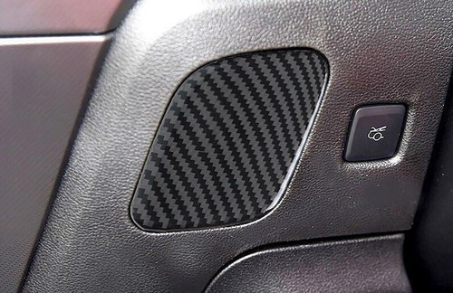 For Ford Mustang 2015-2021 Real Carbon Fiber Car Driver Storage Box Cover Trim - Picture 4 of 6