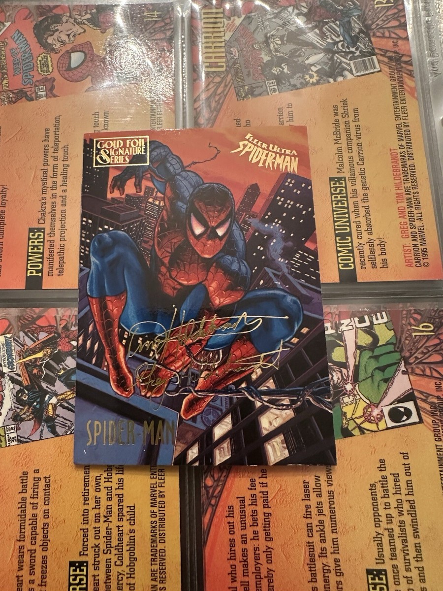 1995 Fleer Ultra Spider-Man - Gold Foil Signature Series