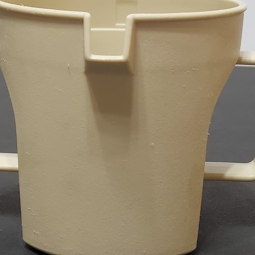 Zuccheriera Tupperware vintage utensili da cucina caffettiera 1415 e coperchio mandorla e oro - Foto 11 di 15