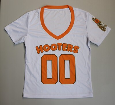 NEW! AUTHENTIC (XS) HOOTERS GIRLS JERSEY #00 (X-SMALL) UNIFORM TOP