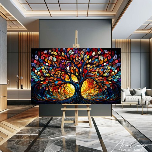 Spiritual Wall Art - Zen Wall Decor - Modern Tree Of Life Art - Nature Decor - Picture 6 of 11