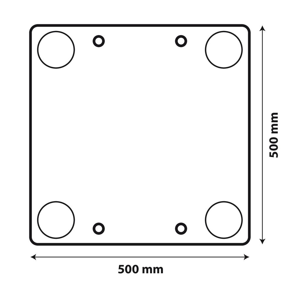 Pannello Carico Sporgente 50x50 Omologato | Cartello Alluminio Catarifrangente - 3
