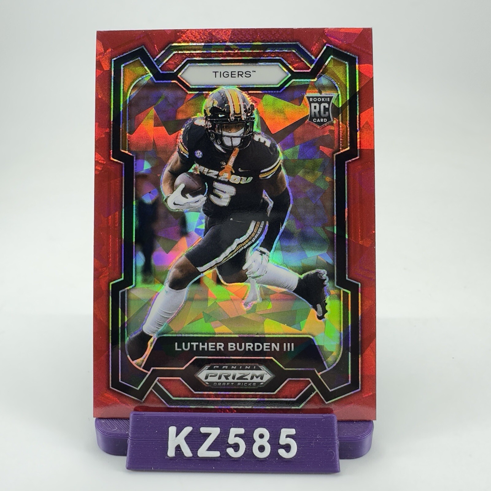 2024 Panini Prizm Draft Picks Luther Burden III Red Ice Prizm (RC)