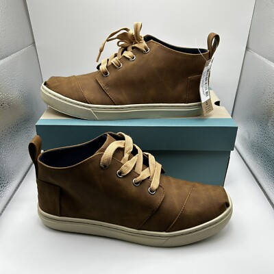NIB TOMS Youth “BOTAS CUPSOLE” Toffee Shoes Sneakers Size