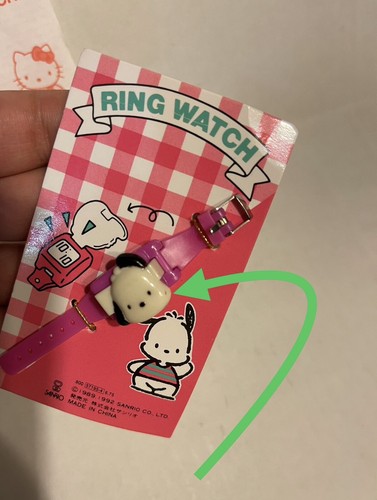 VINTAGE POCHACCO DOG DIGITAL QUARTZ FINGERUHR VON 1992 NEU RINGUHR ungeprüft - Bild 3 von 8