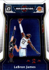 2020-21 PANINI DONRUSS OPTIC AIR DEFENCE  LEBRON JAMES LAKERS #3 BASKETBALL CARD