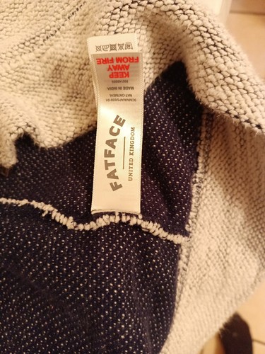 Fat Face Brand Full Zip Sweatshirt XXL white - Picture 7 of 9