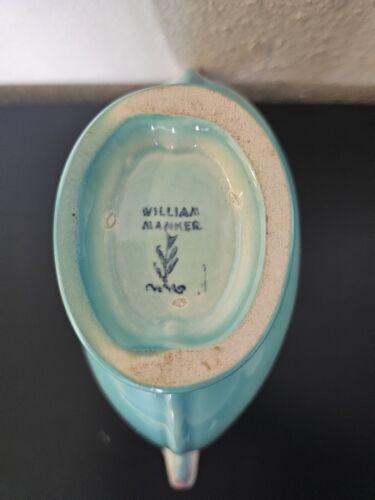 Vintage William Manker Blau/Rose Rosa Deko Schale - Bild 3 von 6