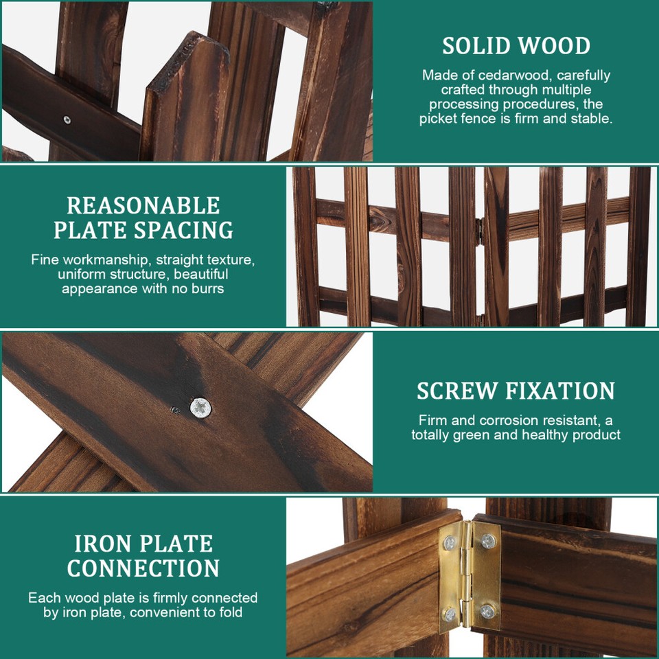 Miniature Garden Fence Picket Fencing Wood Christmas Tree Fence eBay