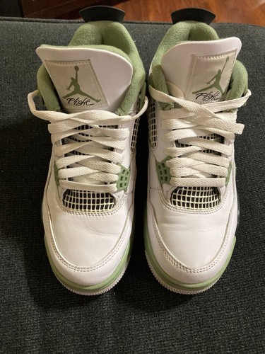 Jordan 4 Retro Seafoam Green Women’s Size 7 (5.5 MEN) Great Cond. Authentic! - Picture 3 of 9