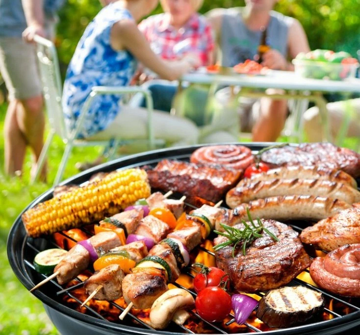 Parrilla de carbón portátil premium hervidor de agua original para parrilla al aire libre 14 pulgadas  Foto 3 de 4