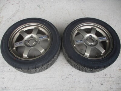 RAYS TE37 2Wheels 15inch 6.5J +38 4H-100