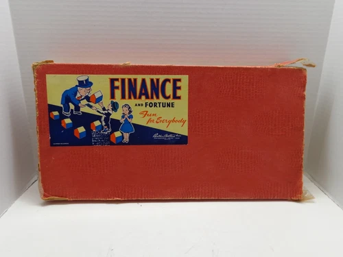 Vintage 1936 Finance Board Game Parker Brothers Appears Complete