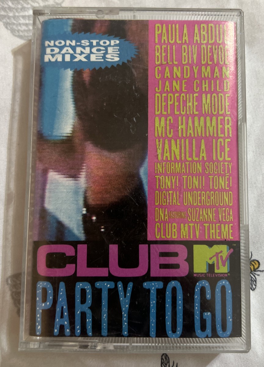 Club MTV Party To Go Non-Stop Dance Mixes Cassette 1991 Club MTV Party To Go Non-Stop Dance Mixes Cassette 1991