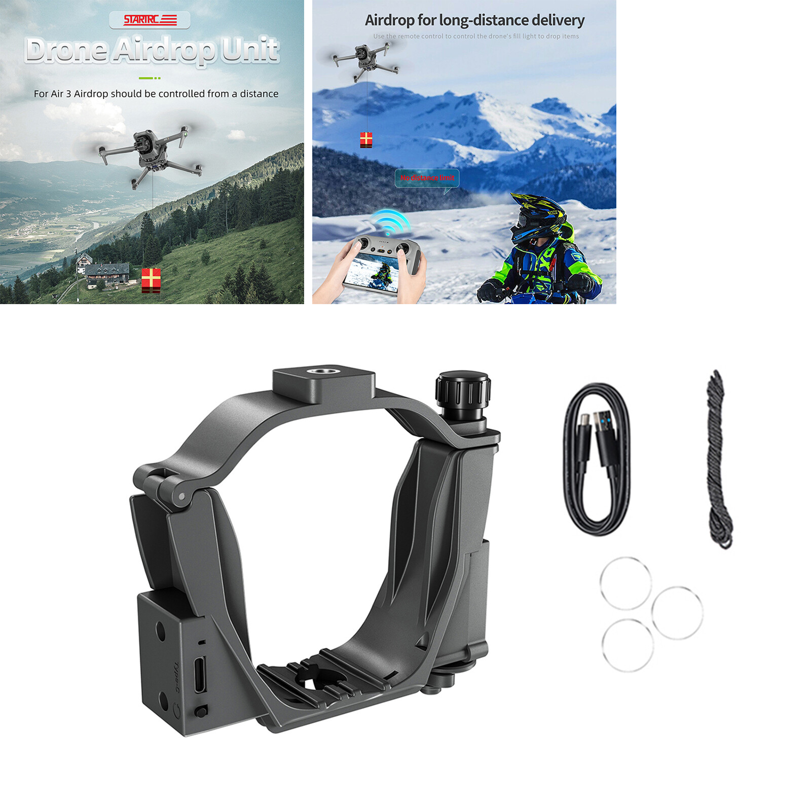 DJI Air 3 Drone Air Dropper Payload Delivery Accessory-image
