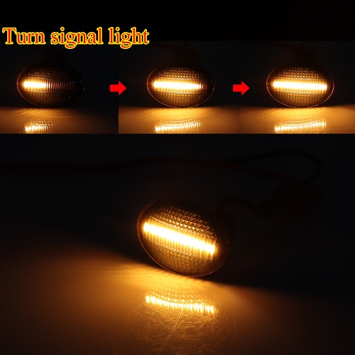 Par de luces intermitentes LED dinámicas para Fiat 500 500e 500c Abarth - Imagen 7 de 11