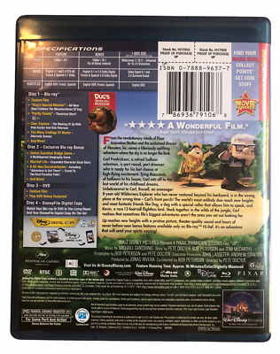Disney Pixar UP 2009 4 Disc Blu Ray DVD Digital | eBay