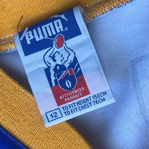 Brisbane Lions AFL Boys Sleeveless Guernsey Football 1999 Puma Youth Size 12 - Picture 4 of 15