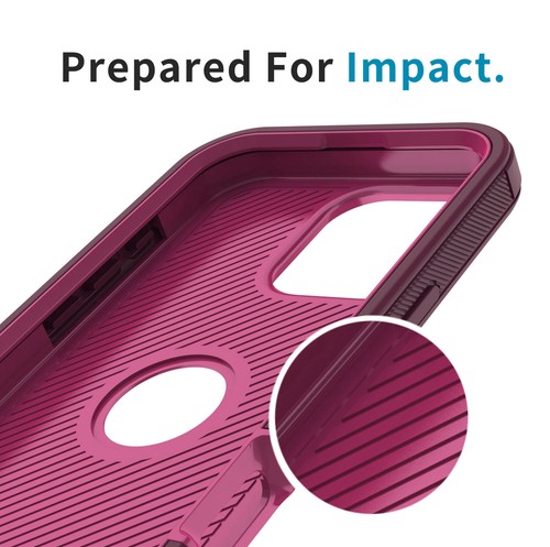 Funda híbrida a prueba de golpes con clip para cinturón para Apple iPhone 16/16 Plus/Pro/Pro Max - Imagen 33 de 54