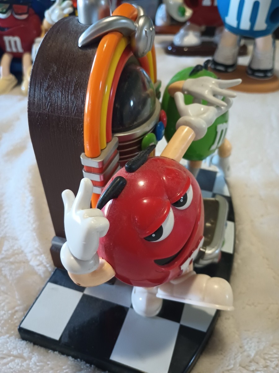 M&M Rock'n Roll Cafe Dispenser Jukebox w/ Red and Green M&Ms
