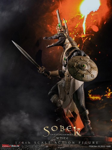PL2022-188B 1/6 Sobek Egyptian Gods Series Crocodile Crocoldilopolis 12" Figure - Picture 1 of 9