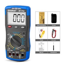 Digital Automotive Multimeter Dcac Volt Dwell Tach Rmp Hfe Ncv Resistance Meter