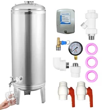 26.4-66 Gal Pressurized Well Tank Stainless Steel Water Pressure Tank For Well 
