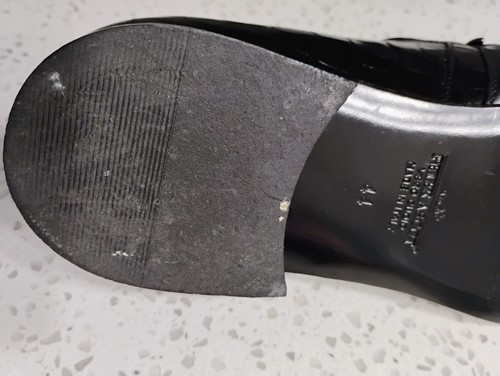 Peter Ascot Hergestellt in Italien Herren Schwarz Leder Spitz Elegant Schuhe Halbschuhe Gr-44 - Bild 15 von 19