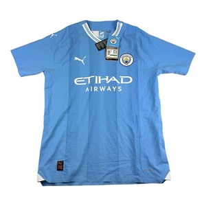 Manchester City 23/24 Home Puma Ultraweave Authentic Soccer Jersey Size L