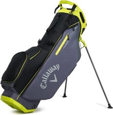 Callaway Fairway Golf Stand Bag NEW Black Graphite Flow Yellow 4 Way Top