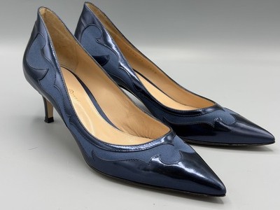 GIANVITO ROSSI MILANO Pumps blau Gr. 38 Damen Schuhe - wie NEU!
