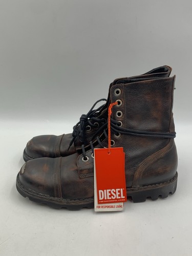 Diesel Hardkor Mens Only The Brave Steel Toe Combat Boots Eu 42, US 9 - Picture 2 of 11