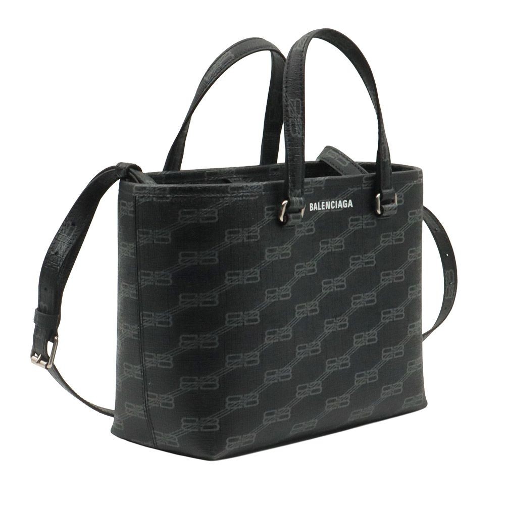 Balenciaga Black BB Monogram Coated Canvas Signature Small East West 139273388