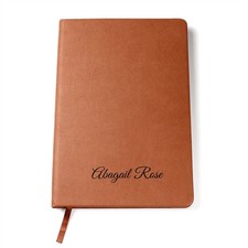 Personalized Name Leather Journal