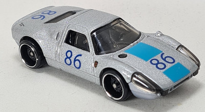 Hot Wheels 2023 Silver Porsche (86) 904 Carrera GTS  1:64 HYR73 Malaysia Loose