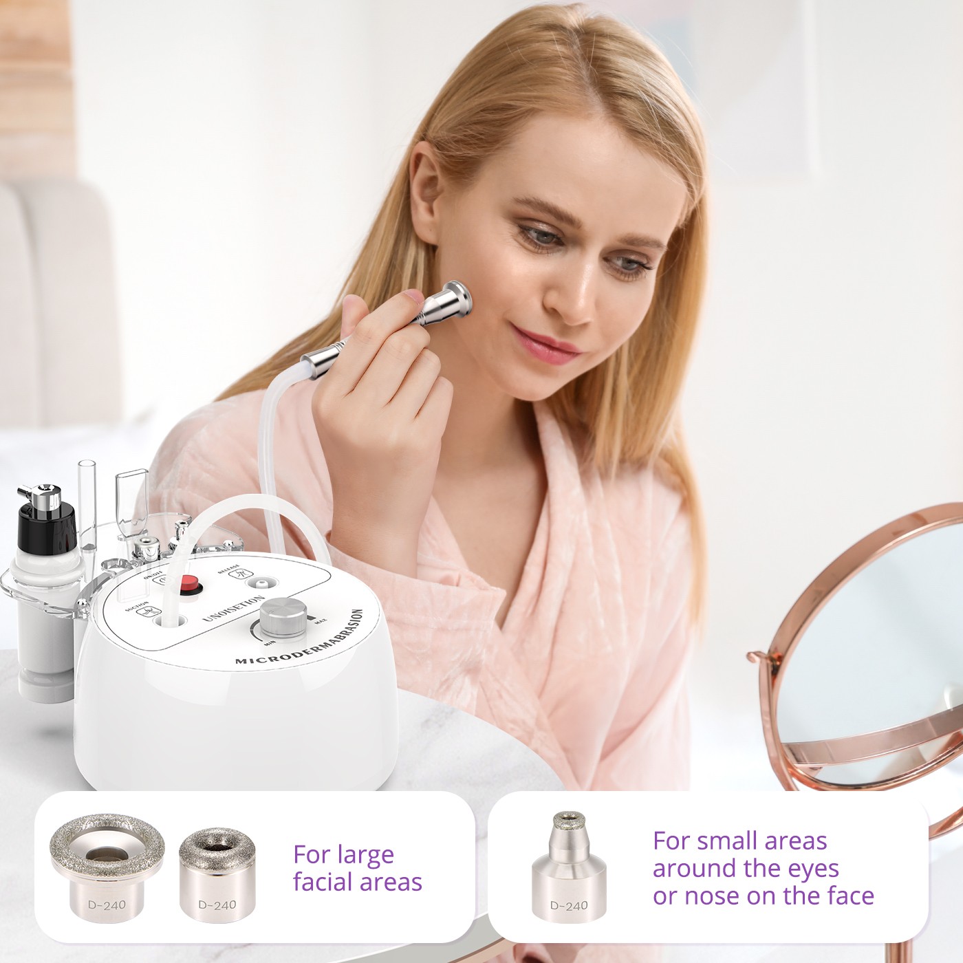 3in1 Diamond Microdermabrasion Dermabrasion Peel Vacuum Skin Care Facial Machine