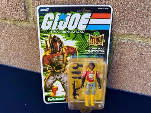 Super7 ReAction G.I.JOE  3.75 Cobra B.A.T. Python Patrol Target Exclusive