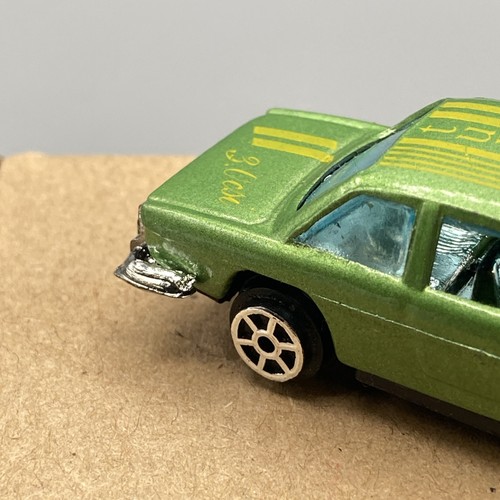 BMW 3.0 CSI Auto S690 Sommer Druckguss Spielzeug Turbo grün gelb lackiert Hongkong - Bild 5 von 12