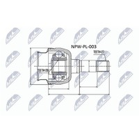 NTY NPW-PL-003 Gelenksatz, Antriebswelle