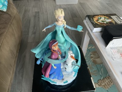 2023 Disney Parks Frozen Anna Elsa Olaf 10th Anniversary Big Fig Figure Statue