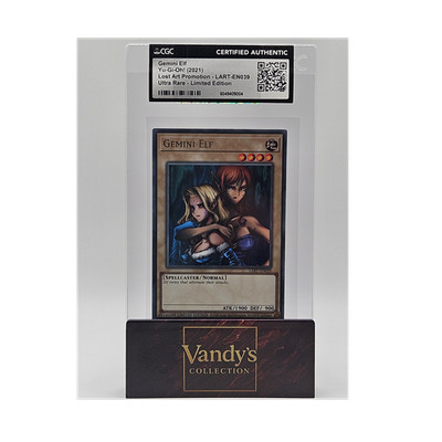 Konami Yu-Gi-Oh! Gemini Elf LART-EN039 Lost Art Ultra Rare Limited CGC 2021